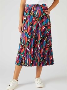 Colourful Pleated Skirt