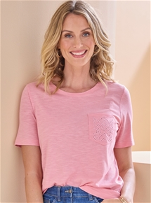 Broderie Pocket Tee