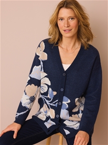 Floral Long Cardigan