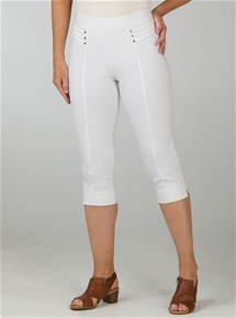Rivet Detail Capris