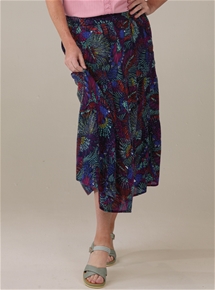 Tiered Crinkle Skirt
