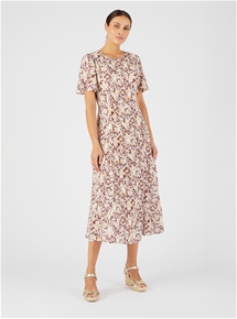 Short Sleeve Midi Dress