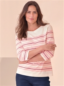 Cotton Multi Stripe Tee