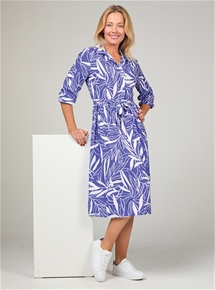 Button Front Midi Dress