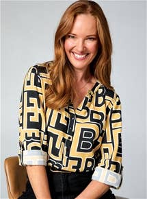 Graphic Pattern Blouse