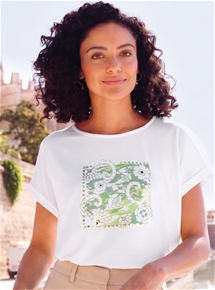 Floral Scene Tee