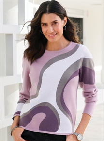 Swirls Jacquard Sweater