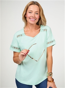 Lace Trim Top
