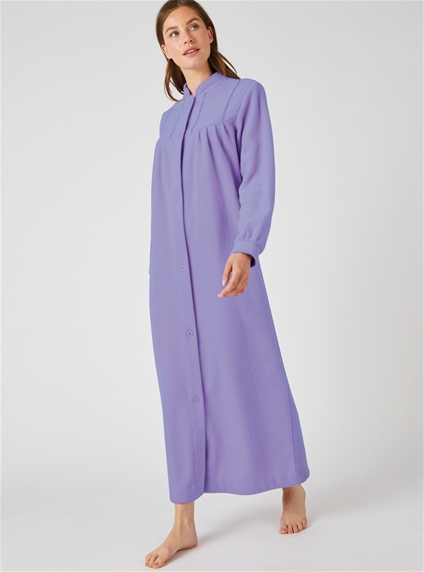 long fleece gown